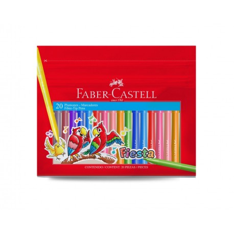 Marcadores Fiesta FABER CASTELL X20