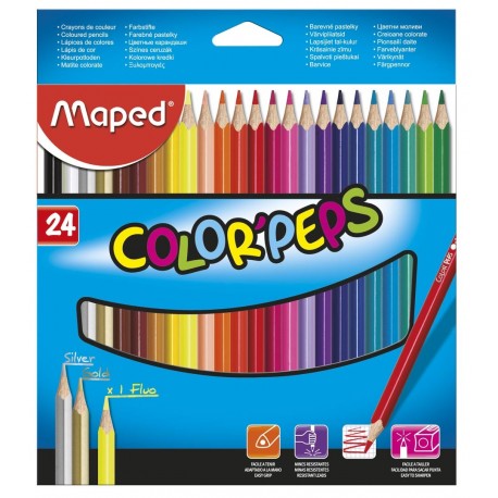 Lapices de colores MAPED color peps x24