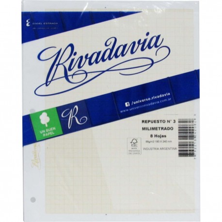 Repuesto de contabilidad 3 columnas n°3 MIL28 (8 hojas)