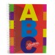 Cuaderno ABC RIVADAVIA con espiral rayado 60 hojas